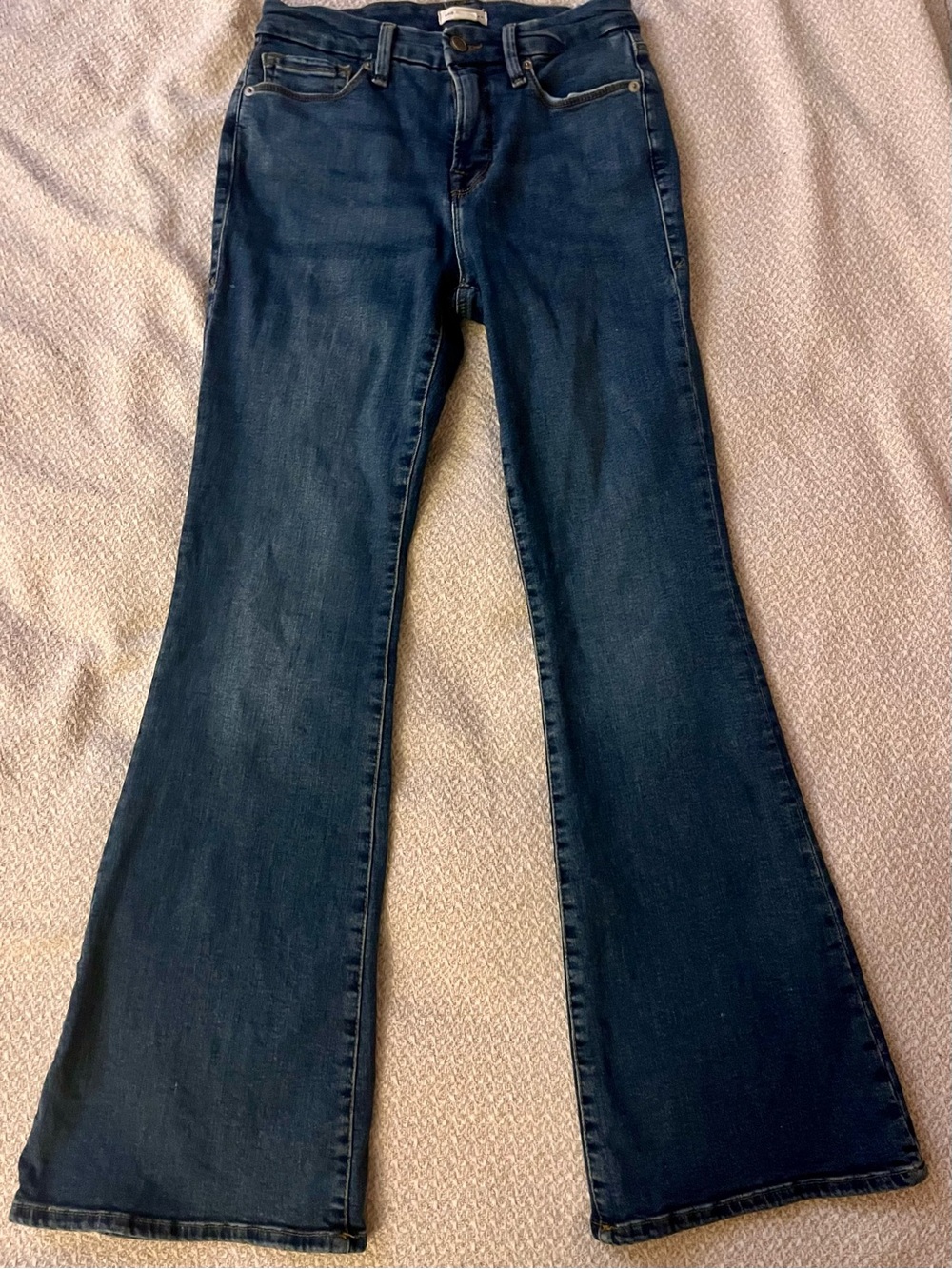 Good American Good Petite Flare Jeans 6/28